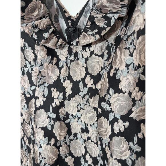 Free People X Saylor Maeve Floral Dress Jacquard Mini Dress Size M - Picture 5 of 11